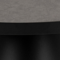 Furniture To Go Soli Low Round Ceramic Coffee Table In Black 85.7X40Cm - thumbnail 6