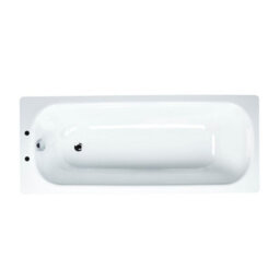 UK Bathrooms Essentials Ukbathrooms Essentials Steel Bath 1700X700 With Anti Slip 2 Tap Holes - thumbnail 2