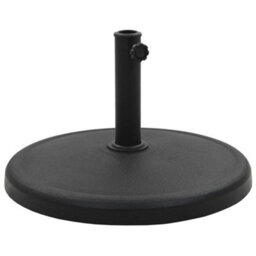Walplus Parasol Base Round Polyresin 19 Kg Black - thumbnail 1