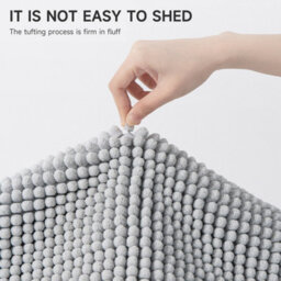 Bath Mat Anti Slip Soft Washable Rugs Water Absorbent Shower Mat Bathroom Mats Camel Coffee 40Cm X 60Cm - thumbnail 6