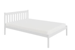 Arte King Wooden Bed Eu Double 140X200Cm In White - Scandinavian Freshness, Safe & Solid - thumbnail 2
