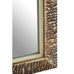 Premier Housewares Interiors By Premier Zelma Champagne Finish Ridged Wall Mirror - thumbnail 4