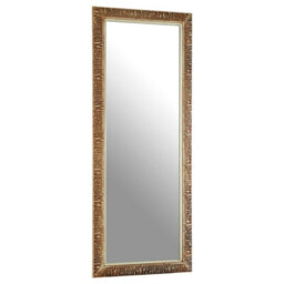 Premier Housewares Interiors By Premier Zelma Champagne Finish Ridged Wall Mirror - thumbnail 2