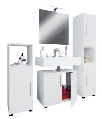 Vcm 4-Piece Bathroom Furniture Set Complete Flandu Ii - image 1