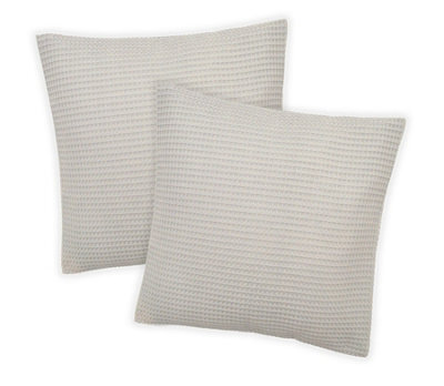 Allure Bath Fashions Hotel Waffle Cushion Covers Two Pack - Taupe, 50 X 50Cm - image 1