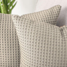 Allure Bath Fashions Hotel Waffle Cushion Covers Two Pack - Taupe, 50 X 50Cm - thumbnail 2