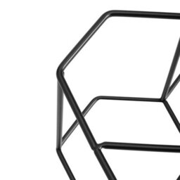 Living And Home 11 Bottle Storage Creative Hexagon Steel Wine Rack W 45X D 22X H 49.5 Cm - thumbnail 4