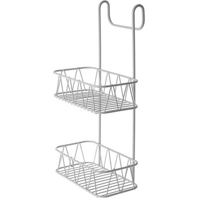 2 Tier No Drill Stainless Steel Non-Rusting Bathroom Storage Shower Caddy - image 1