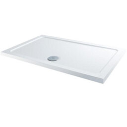 Homestylestore Chrome Reversible Walk In Wet Room Sliding Door Shower Enclosure And White Tray With Fast Flow Waste 1400 X 800mm - thumbnail 4