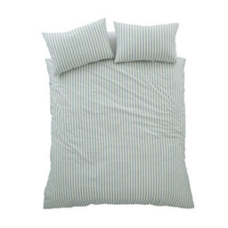 Pineapple Elephant Cotton Rich Woven Stripe King Duvet Cover Set With Pillowcases Blue - thumbnail 5