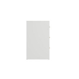 Wyld Haus Kahs White 6-Drawer Wooden Chest With Brushed Brass Handles - thumbnail 3