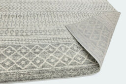 Grey Abstract Geometric Shaggy Modern Easy To Clean Rug For Dining Room-200Cm X 290Cm - thumbnail 4