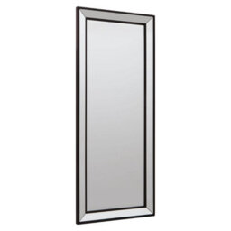 Orsina Matte Black Freestanding Wall Mirror, Rectangle Mirror With Wooden Frame, Standing Mirror, Hallway Mirror - thumbnail 2