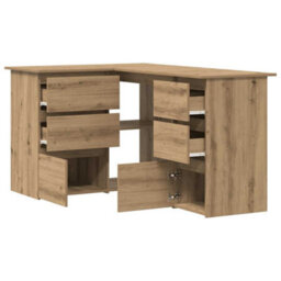Walplus Corner Desk Artisan Oak 145X100X76 Cm Engineered Wood - thumbnail 5