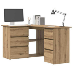 Walplus Corner Desk Artisan Oak 145X100X76 Cm Engineered Wood - thumbnail 4