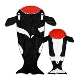 Snug Rug Killer Whale Tail Kids Blanket Wearable Novelty Childrens Gift - thumbnail 3
