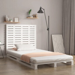 Berkfield Wall Headboard White 146X3X91.5 Cm Solid Wood Pine - thumbnail 1