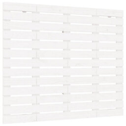 Berkfield Wall Headboard White 146X3X91.5 Cm Solid Wood Pine - thumbnail 2