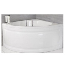 Homestylestore White Bathroom Reversible Corner Bath With Panel 1200 X 1200mm - thumbnail 1