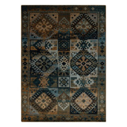 RugsX Wool Carpet Omega Avar Frame, Diamonds, Oriental - Snuff Brown 200X300 Cm - thumbnail 2
