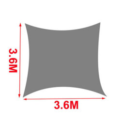 Sundaze 3.6X3.6M Square Light Green Sun Shade Sail Outdoor Garden Patio Sunscreen Uv Block With Free Rope - thumbnail 3