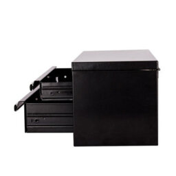 Sgs Black Mini Tool Box Metal 2 Drawers For Diy Craft Home 27.5X15X15Cm Fun Gift - thumbnail 4
