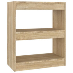 Berkfield Book Cabinet/room Divider Sonoma Oak 60X30X72 Cm - thumbnail 2