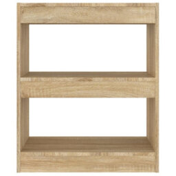 Berkfield Book Cabinet/room Divider Sonoma Oak 60X30X72 Cm - thumbnail 5