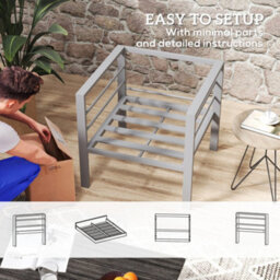Wyld Haus Ketael Set Of 2 Charcoal Grey Metal Outdoor Garden Chairs With Cushions - Compact Patio Armchairs - thumbnail 7