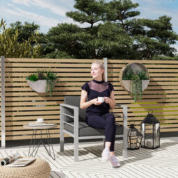 Wyld Haus Ketael Set Of 2 Charcoal Grey Metal Outdoor Garden Chairs With Cushions - Compact Patio Armchairs - thumbnail 3