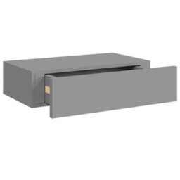 Berkfield Wall-Mounted Drawer Shelves 2 Pcs Grey 40X23.5X10Cm Mdf - thumbnail 7