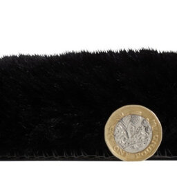 Sheepskin Black Plain Shaggy Rug, 50mm Thickness Modern Rug, Luxurious Rug For Living Room, & Dining Room-60Cm X 180Cm (Double) - thumbnail 4