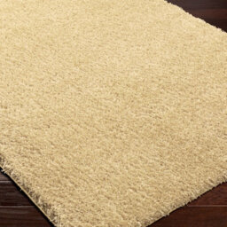 Livabliss Round Moda Shaggy-Solid Color Yellow Plush Soft Pile Living Bedroom Rug 120 X 120 Cm Easy Care, Non Shedding - thumbnail 6