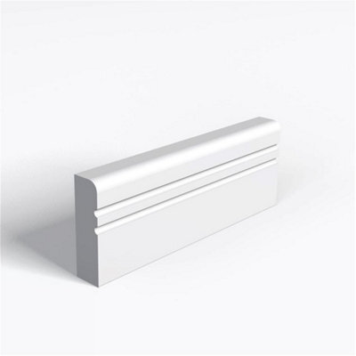 Marlborough - Single Set - Mdf Primed Pencil Round And Two Drip Architrave - 25mm (T) X 94mm (H)
