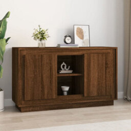 Berkfield Classic Sideboard Brown Oak 102X35X60 Cm Engineered Wood - thumbnail 2