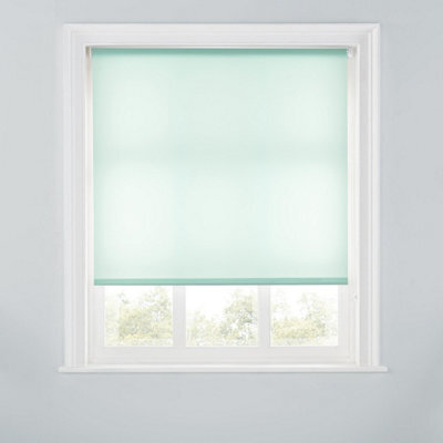 A.unique Home Premium Trimmable Daylight Roller Window Blind - Light Filtering Fabric - 5Ft - Duck Egg - 150Cm (W) X 170Cm (L) - image 1