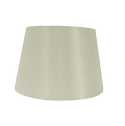 "K Living 14"" Satin Drum Ceiling Table Lamp Shade - Ivory"