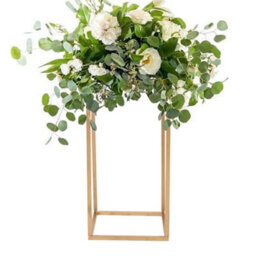 Living And Home Rose Gold Tall Metal Floor Vase Flower Stand Wedding Centrepieces H 80Cm - thumbnail 4