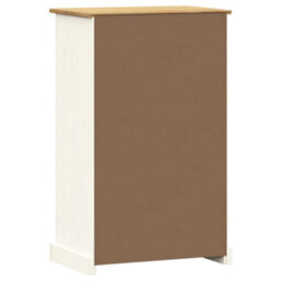 Berkfield Shoe Cabinet Vigo 60X35X96 Cm White Solid Wood Pine - thumbnail 7
