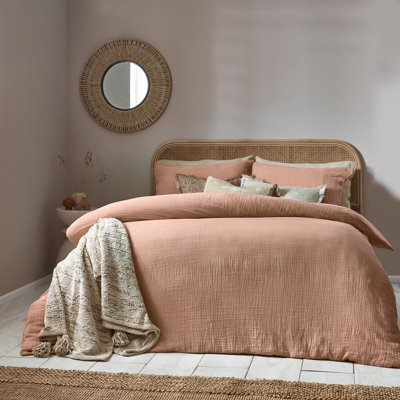Yard Lark Muslin Cotton Duvet Cover Set, Single, Pink - image 1