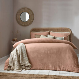 Yard Lark Muslin Cotton Duvet Cover Set, Single, Pink