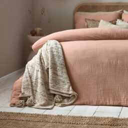 Yard Lark Muslin Cotton Duvet Cover Set, Single, Pink - thumbnail 4
