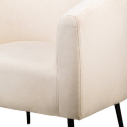 Nordlys Metal And Beige Velvet Lounge Chair Modern Design Style Living Room - thumbnail 7