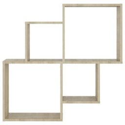 Berkfield Wall Cube Shelf Sonoma Oak 80X15X78.5 Cm Engineered Wood - thumbnail 3