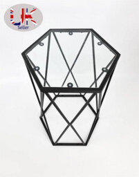 Spot On Dealz Small Side Tables Living Room Occasional Hexagon Coffee Table  - thumbnail 4