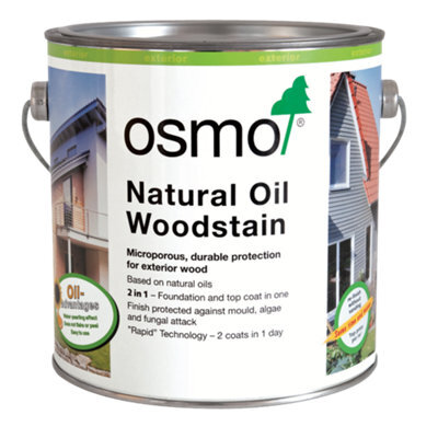 Osmo Natural Oil Woodstain (Satin) 907 Quartz Grey 2.5L - image 1