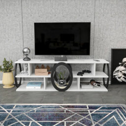 Decorotika Fale Tv Stand Tv Unit For Tvs Up To 60 Inch White And Black - thumbnail 1
