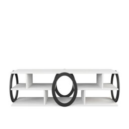 Decorotika Fale Tv Stand Tv Unit For Tvs Up To 60 Inch White And Black - thumbnail 5