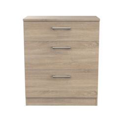 Brindisi Ready Assembled Matt Light Oak Effect 3 Piece Bedroom Furniture Set - thumbnail 5