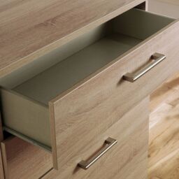 Brindisi Ready Assembled Matt Light Oak Effect 3 Piece Bedroom Furniture Set - thumbnail 7
